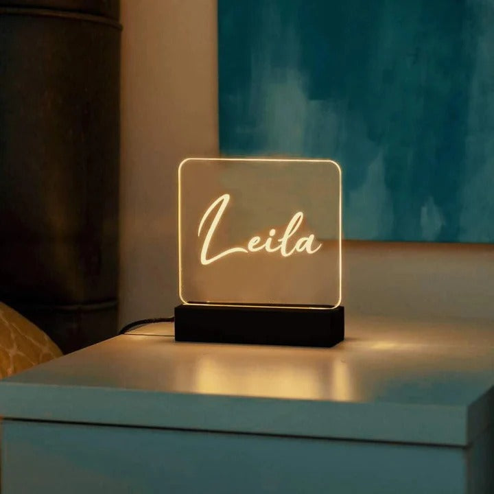 Square shaped 3d-led-light-lamp