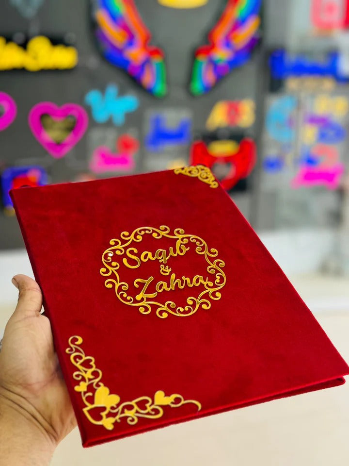 customized Nikkah Books