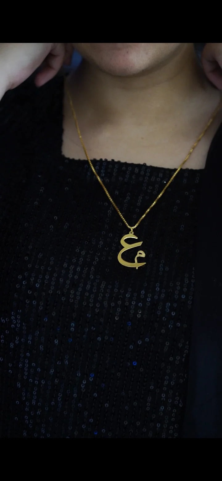 customized initial necklace
